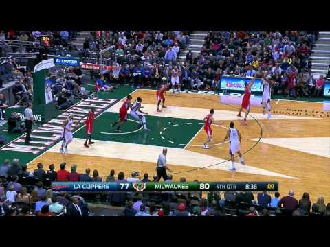 Khris Middleton Highlights Clippers vs. Bucks 12.13.2014 - 14 Points, 6 Rebounds