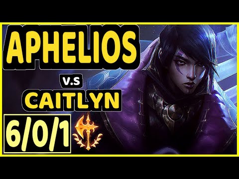 KOBBE (APHELIOS) vs CAITLYN - QUADRAKILL 6/0/1 KDA BOTTOM ADC GAMEPLAY - EUW Ranked MASTER