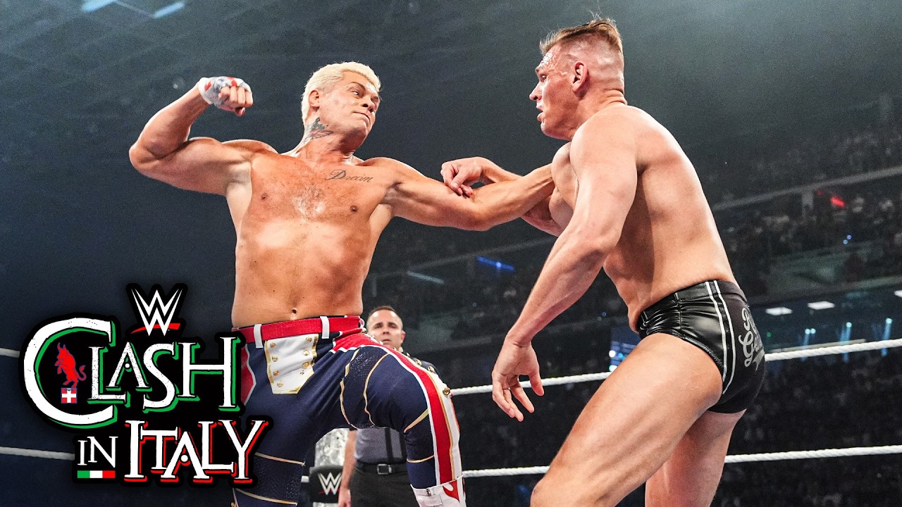 Cody Rhodes vs. Gunther | Undisputed WWE Championship Match: WWE Clash in Italy 2026 highlights