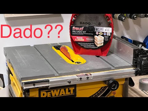 Using a Dado blade on a Dewalt jobsite tablesaw - can it be done?!?