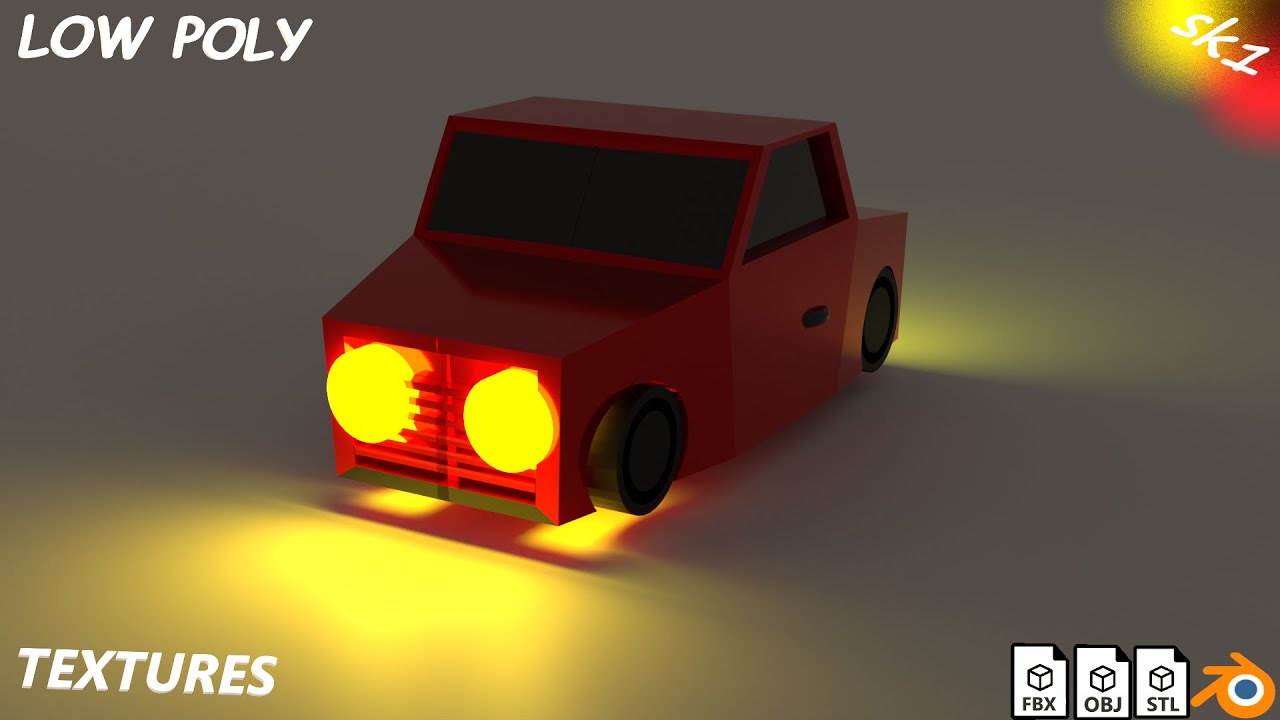 cartoon car(part 1) | CGTrader