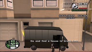 GTA San Andreas - Burglar (vehicle mission) - in a rich San Fierro neighborhood