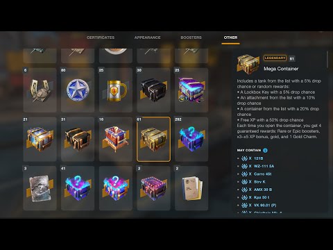 WOTB | OPENING 61X MEGA CONTAINERS!!!