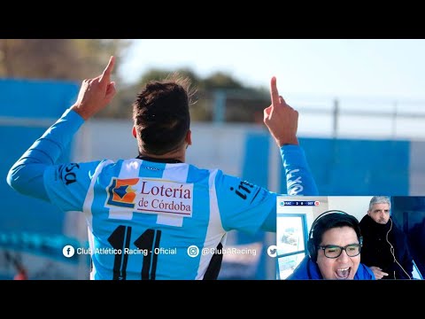 Gol reacción #Racing​​ D. Jara | Relata Mario Celedón vs. Defensores VR (3-0)