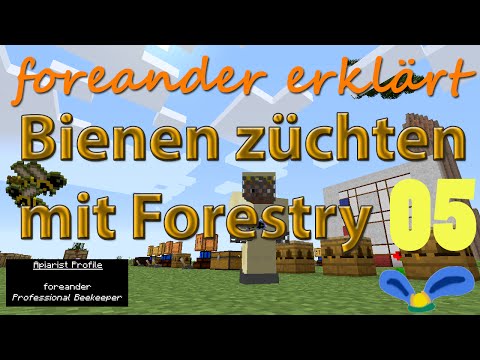 Mod Tutorial: Mit Forestry Bienen züchten E05 - Common und Cultivated Bienen züchten