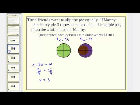 Introduction à la division équitable