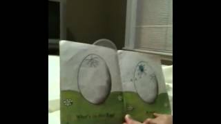 Ellie reading, what's in this egg?