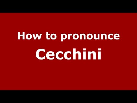How to pronounce Cecchini (Spanish/Argentina) - PronounceNames.com