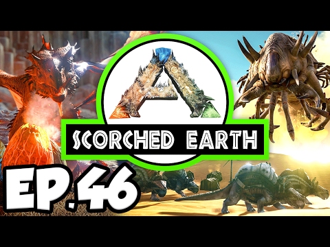ARK: Scorched Earth Ep.46 - CANNON ON PARACER, PREP FOR ROCK GOLEM!!! (Modded Dinosaurs Gameplay)