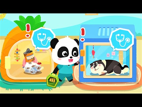 Little Panda Pet Care Center | Become a Pet Sitter & Decorate Pet Homes | Babybus Gameplay