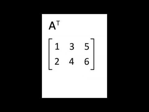 Transponieren einer 3 x 2 Matrix