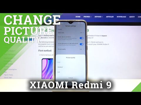 XIAOMI Redmi 9 – Change Photo Quality & Correct Image Resolution