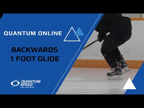 Backward 1 Foot Glide | Foundational Skating Skills for Hockey and Ringette | Quantum Speed