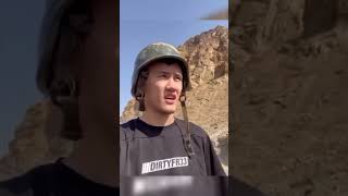 Самат Кыргыз на границе с Таджикистаном