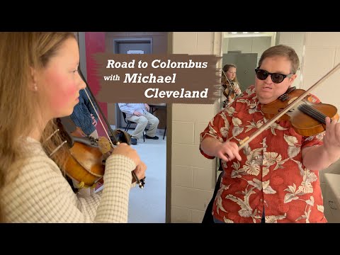 Michael Cleveland Backstage Jam with Hollace 'Road to Columbus' #fiddle #bluegrass