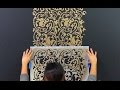 How To Repeat Stencil Designs On Accent Wall Using Registration Marks