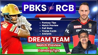 PBKS vs RCB Dream11, PBKS vs BLR Dream11, Punjab vs Bangalore Dream11: Stats, Fantasy Tips, Analysis