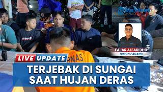 Sempat Terjebak Aliran Sungai, 8 Remaja di Sungai Bangek Padang Berhasil Dievakuasi hingga Malam