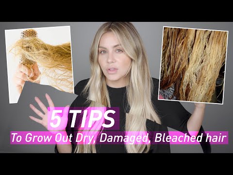 5 Tips to Grow Out Dry, Damaged & Bleached Hair