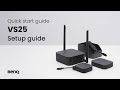 BenQ VS25 InstaShow Wireless Presentation System: Unboxing & quick start guide