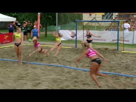 OVB Beach Girls - E-ON LadyBugs (2-1) | Best of | Strandkézilabda Országos Döntő 2021 | Hajdúnánás