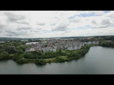 Drone over Larkfield Lakes