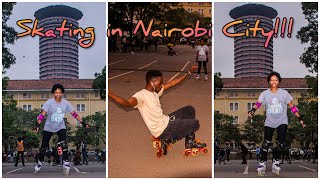 SKATING IN NAIROBI CBD KENYA || Learning How to Skate For Beginners