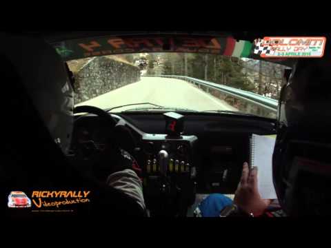 CAMERA CAR LONGHIN   BUSATTO 1° DOLOMITI RALLYDAY 2016 P S 4 SASSO BIANCO