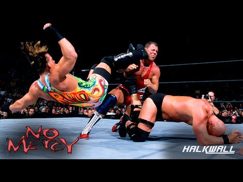Stone Cold vs Rob Van Dam vs Kurt Angle | No Mercy 2001 | Highlights HD