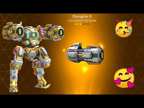 Finally Disruptor 8 unlock 🙀|but 1000 acoins wasted 😭| Mech Arena |