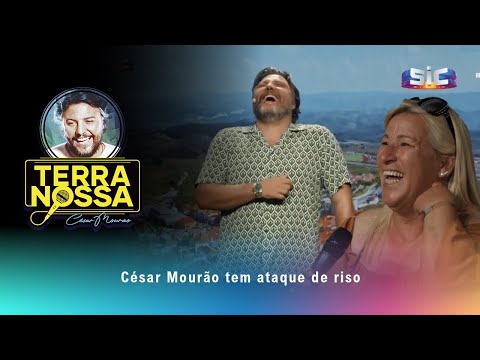 César tem ataque de riso após resposta de público