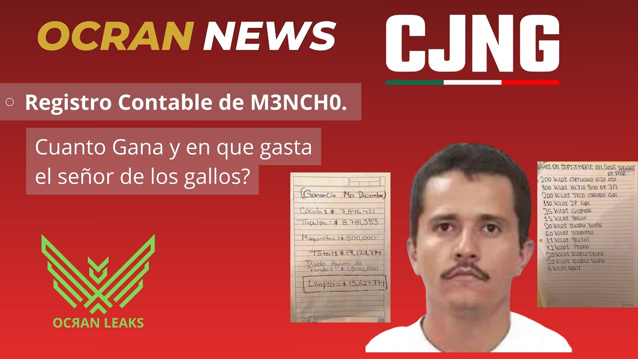 Salen a la luz los registros Contables de M3NCH0. Como gana y gasta el Sr de los Gallos 🐓