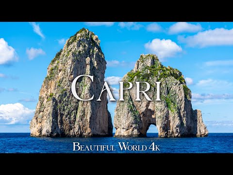 Capri 4K Nature Relaxation Film - Relaxing Piano Music - Italy Summer