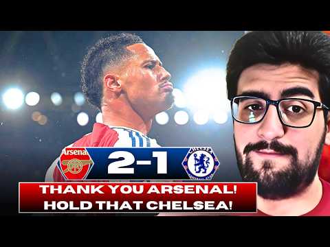 THANK YOU ARSENAL! HOLD THAT CHELSEA! RICE DOMINATES CAICEDO 🔥! GABRIEL & SALIBA ARE ELITE 🔒!