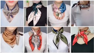 How to Tia A Scarf Around Your Neck. Different and Beautiful Styles to Wear a Scarf for Women.