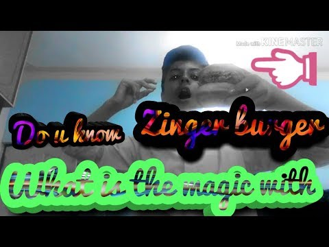 Unbelievable Magic Trick That You Can Do With Zinger burger |Zargham World