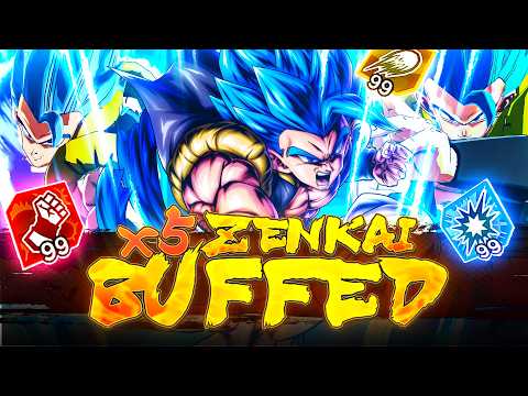 5x ZENKAI BUFFED ULTRA GOGETA BLUE LITERALLY OBLITERATES EVERYTHING! | Dragon Ball Legends