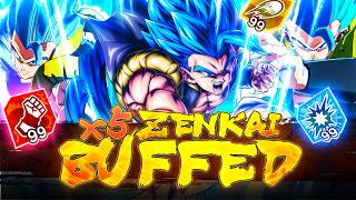 5x ZENKAI BUFFED ULTRA GOGETA BLUE LITERALLY OBLITERATES EVERYTHING! | Dragon Ball Legends