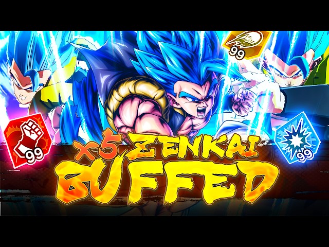 5x ZENKAI BUFFED ULTRA GOGETA BLUE LITERALLY OBLITERATES EVERYTHING! | Dragon Ball Legends
