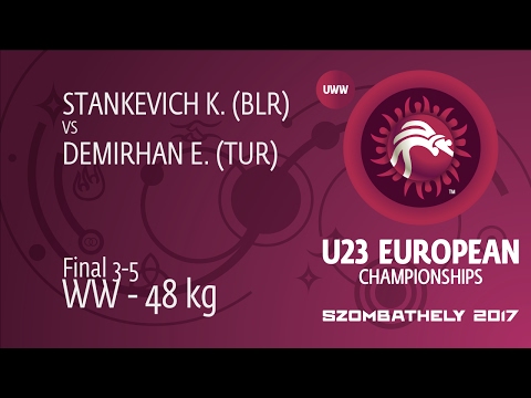 BRONZE WW - 48 kg: E. DEMIRHAN (TUR) df. K. STANKEVICH (BLR), 2-1