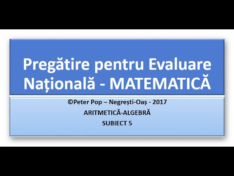 Pregătire pentru Evaluare Națională   MATEMATICĂ   5