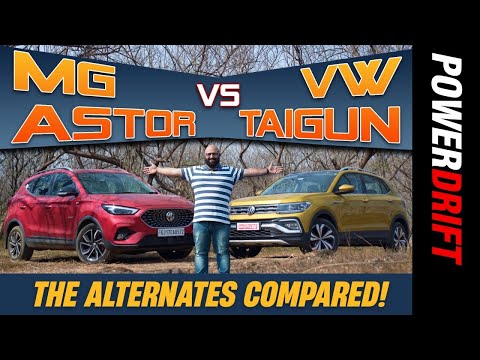 MG ASTOR vs VOLKSWAGEN TAIGUN - SUV Shootout! | Comparison Review | PowerDrift