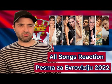 Reaction 🇷🇸: Pesma za Evroviziju 2022 (All 36 Songs)