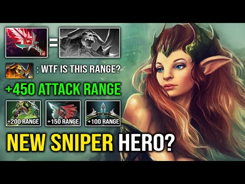 NEW SNIPER HERO? +450 Attack Range Enchantress Brutal Impetus DPS Counter Everyone Dota 2