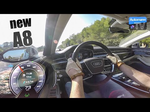 2018 Audi A8 50 TDI - 0-100 km/h acceleration (60FPS)