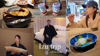 【Izu trip Vlog♨️】1泊2日の旅行へ🗻美味しいごはんと温泉に癒された✨🍶