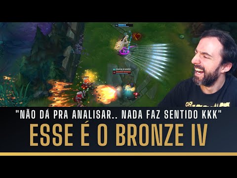 COACH DE LOL CHORA DE RIR AO TENTAR ANALISAR O BRONZE IV