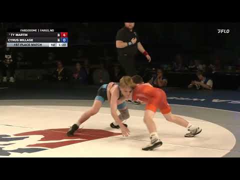 USMC Junior & 16U Nationals | 88 lbs 16U Boys Greco-Roman | 1st Place | Ty Martin vs Cyrus Millage