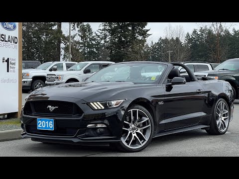 2016 Ford Mustang GT Convertible + Premium, NAV, Heated/Cooled Seats Review | Island  Ford