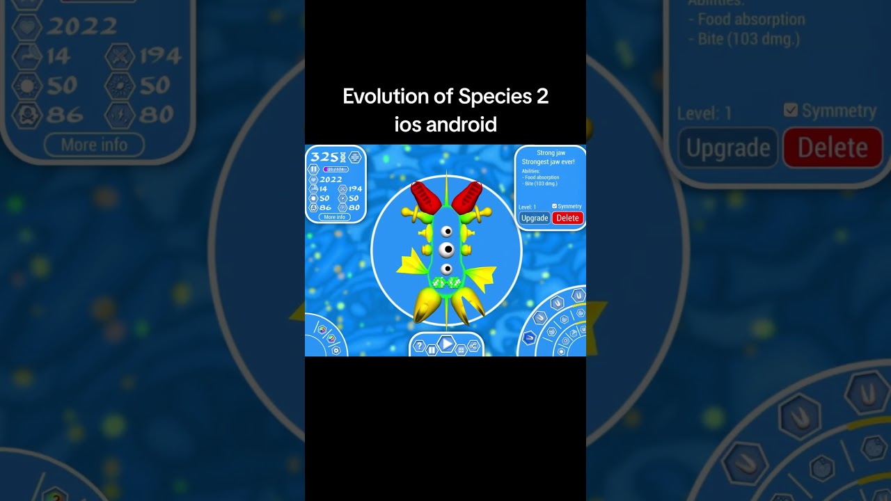Evolution of Species 2 evolution simulator spore mobile